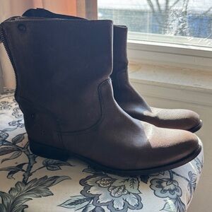 Frye Brown Combat & Moto Boots